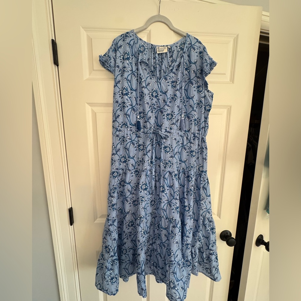Erica Wilson Nantucket Blue Dress. New without tags. L